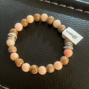 Brighton Pink and Brown Beaded Bracelet